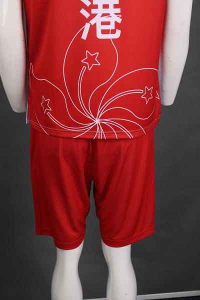WTV163 Customized Contrast Sports Set Hong Kong Representative Sweatshirts Sweaters Sportswear Manufacturers detail view-2